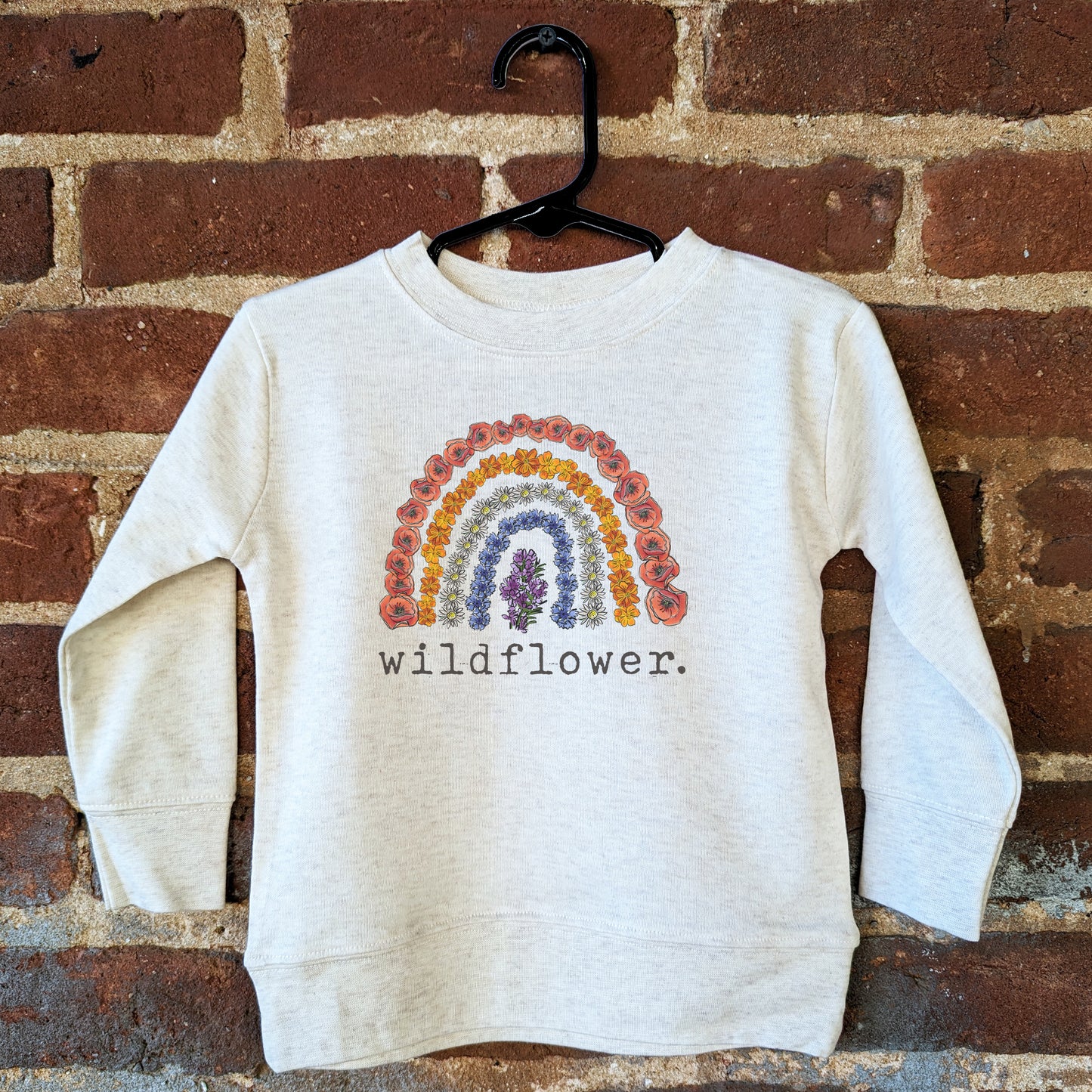 "Wildflower" Nature Loving Hiking Outdoor Kid Long Sleeve Shirt