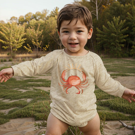 "I've got sunshine" Crab Ocean Beach Baby Body Suit