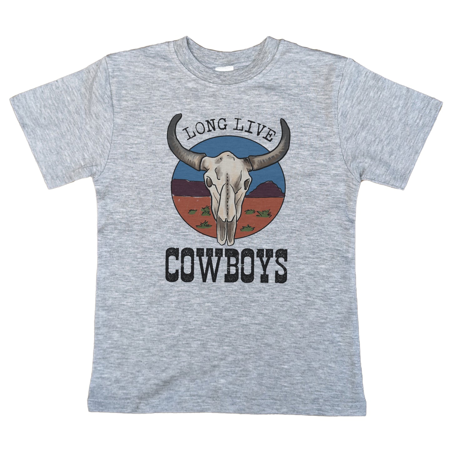 "Long Live Cowboys" Grey Toddler or Youth Shirt | Western Line