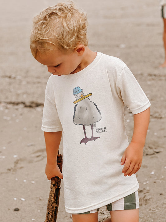 "Snack Thief" Sea Gull Beach Kid's Summer Tee