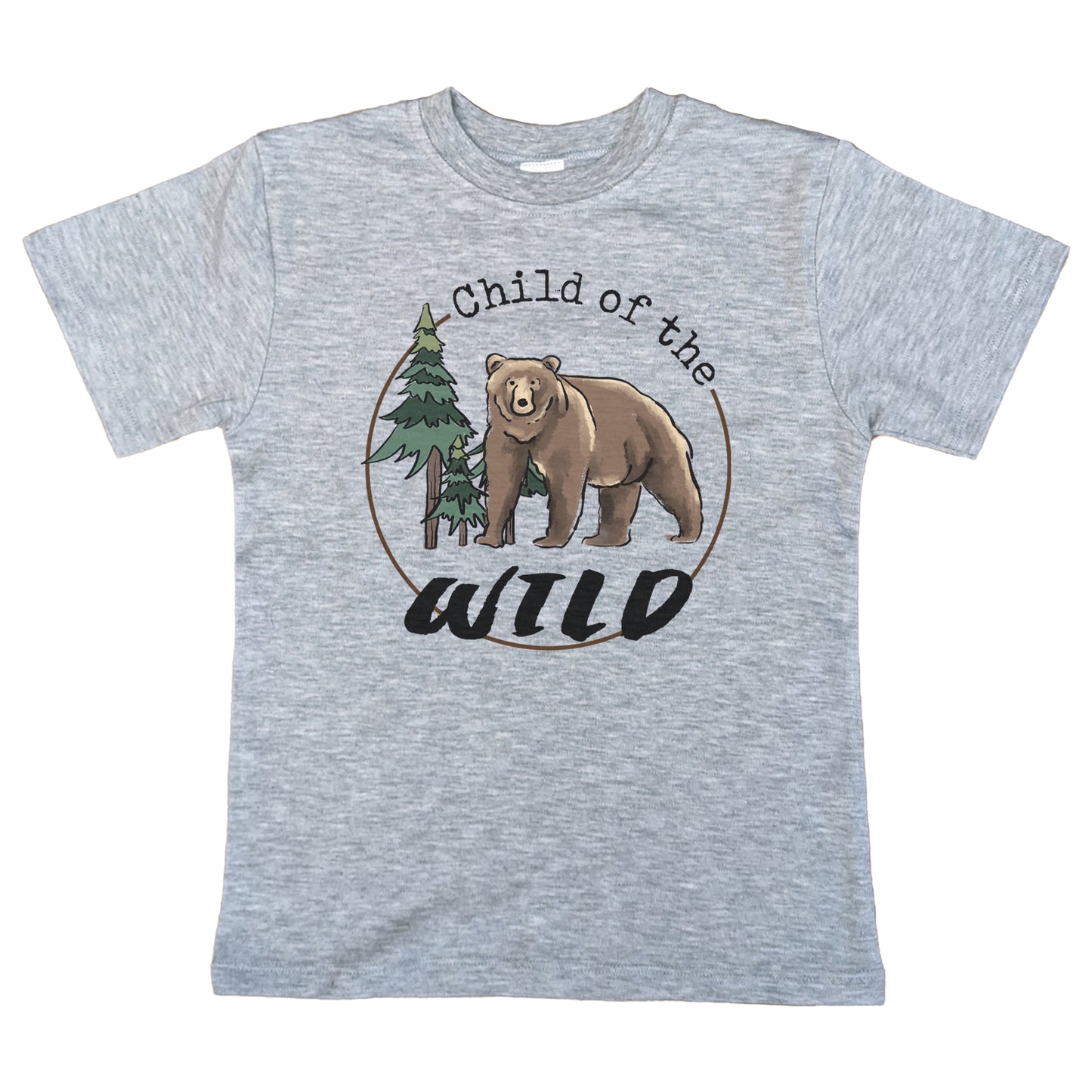 "Child of the wild" grey Bear T-Shirt