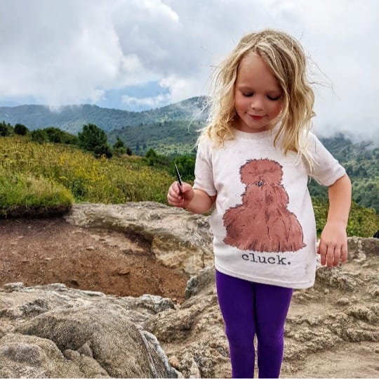 Silkie "cluck" Youth/Toddler Tee