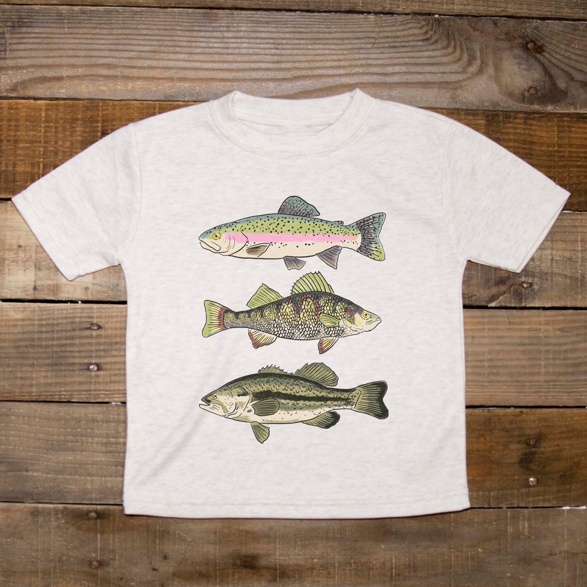 Three Fish Summer Tee | Barefoot Baby Youth M (8-10)