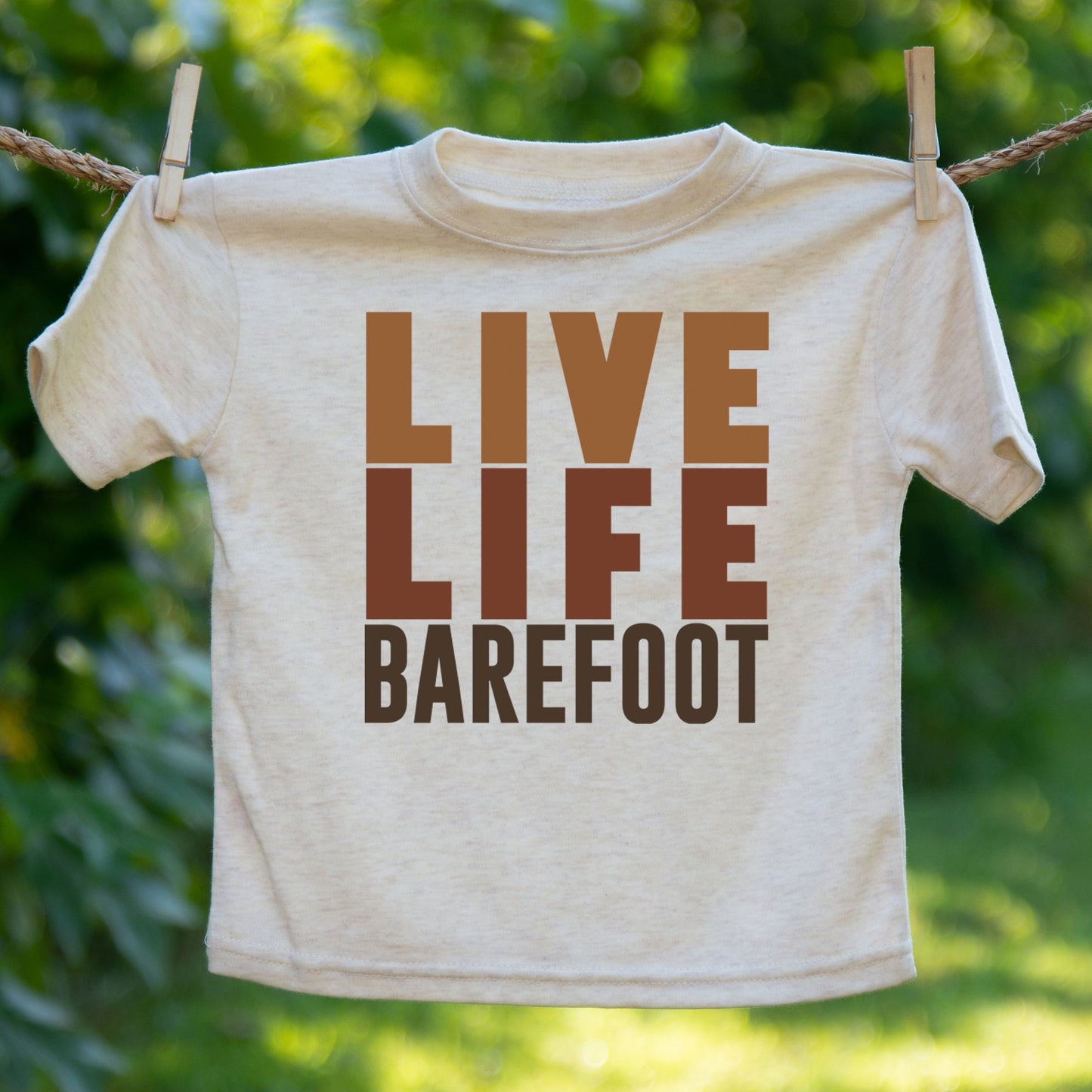 "Live Life Barefoot" Toddler T-shirt