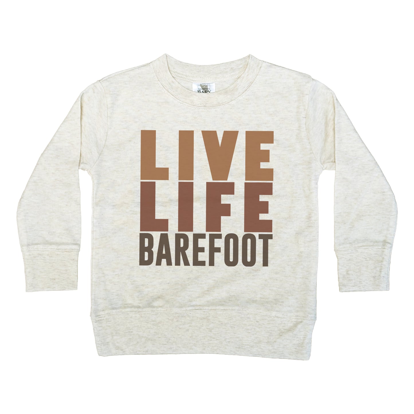 "Live Life Barefoot" Toddler Long Sleeve Shirt