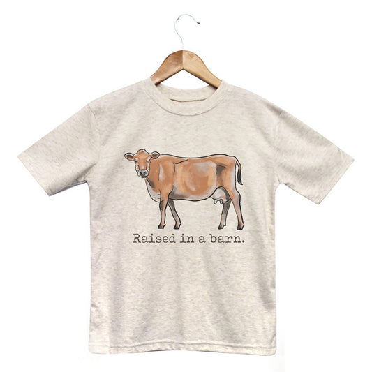 COW "Raised in a barn" Toddler/Youth Tee