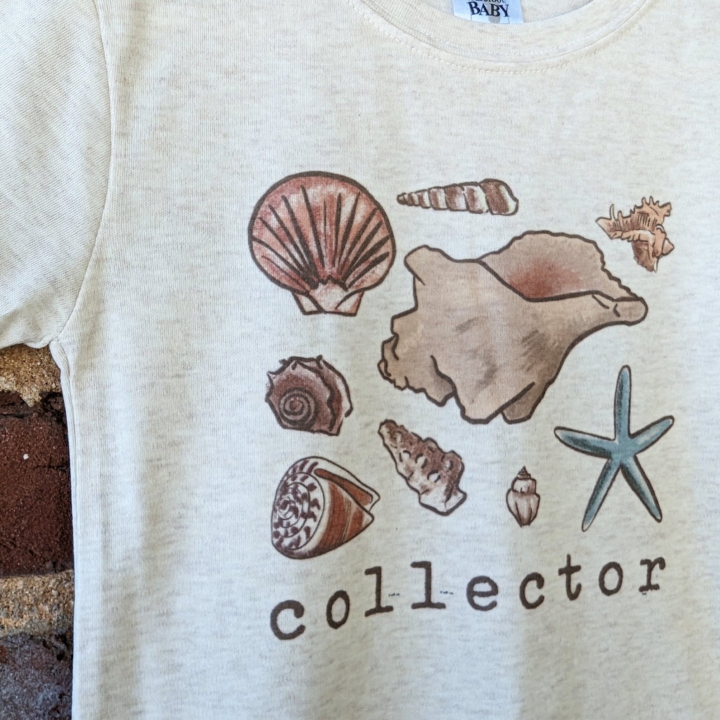Shell "Collector" Ocean Beach Tee for Toddler or Youth