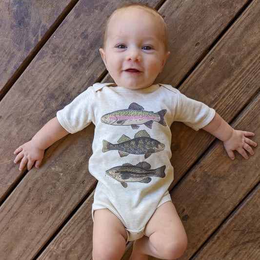 Three Fish Summer Onesie