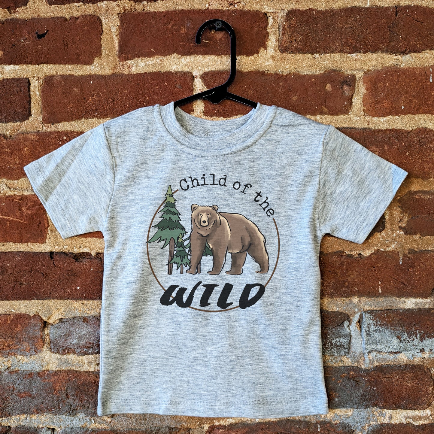 "Child of the wild" grey Bear T-Shirt
