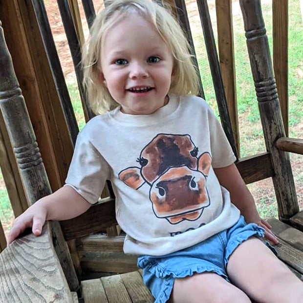 "MOO" Cow Toddler/Youth T-shirt