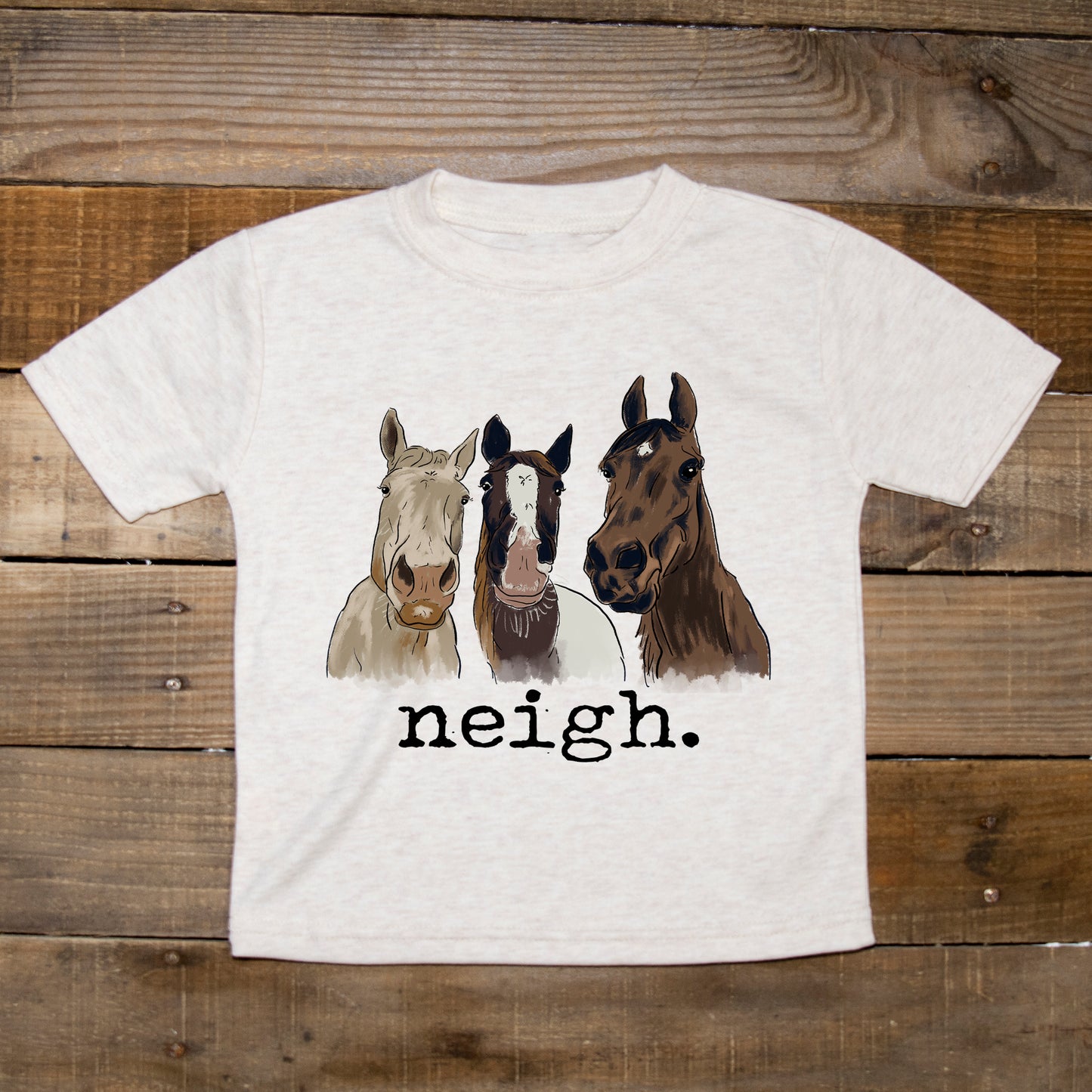 "Neigh" horse Toddler/Youth Tee