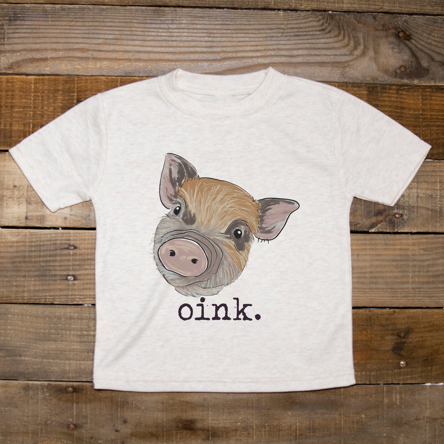 "Oink" pig Toddler/Youth Tee